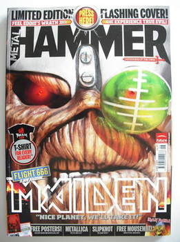<!--2009-06-->Metal Hammer magazine - Iron Maiden Flashing LED cover (June 