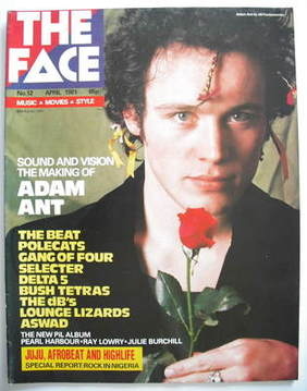 The Face magazine - Adam Ant cover (April 1981 - Issue 12)