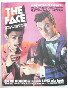 The Face magazine - Blue Rondo A La Turk cover (December 1981 - Issue 20)