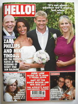 Hello! magazine - Iain Balshaw wedding cover (10 August 2009 - Issue 1084)