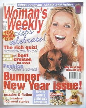 Woman's Weekly magazine (30 December 2003 - Linda Barker cover)