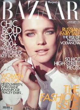 Harper's Bazaar magazine - September 2009 - Natalia Vodianova cover
