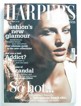 British Harpers & Queen magazine - August 2004 - Vivien Solari cover