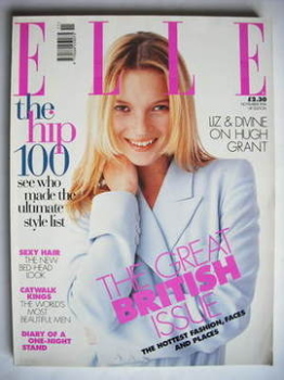 British Elle magazine - November 1996 - Kate Moss cover