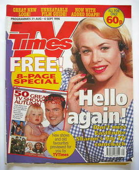 TV Times magazine - Letitia Dean cover (31 August-6 September 1996)