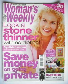 Woman's Weekly magazine (4 October 2005 - British Edition)
