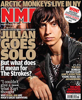 NME magazine - Julian Casablancas cover (15 August 2009)