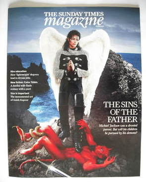 The Sunday Times magazine - Michael Jackson (lookalike) cover (13 September 2009)