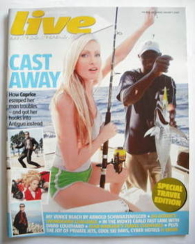 Live magazine - Caprice cover (1 January 2006)