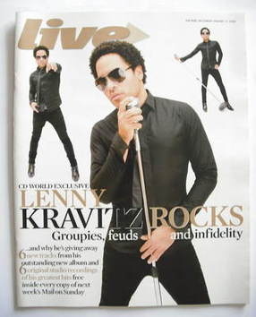 Live magazine - Lenny Kravitz cover (27 January 2008)