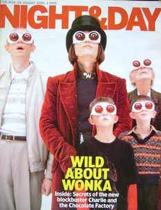 Night & Day magazine - Charlie and the Chocolate Factory cover (3 April 2005)
