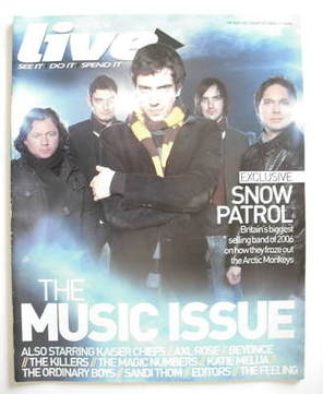 <!--2006-12-31-->Live magazine - Snow Patrol cover (31 December 2006)