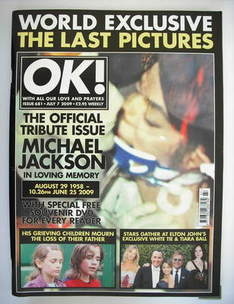 <!--2009-07-07-->OK! magazine - Michael Jackson cover (7 July 2009 - Issue 