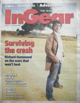The Sunday Times In Gear newspaper supplement - Richard Hammond cover (24 February 2008)