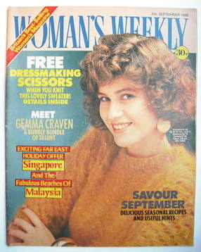 Woman's Weekly magazine (6 September 1986 - British Edition)