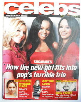 <!--2006-02-19-->Celebs magazine - Sugababes cover (19 February 2006)