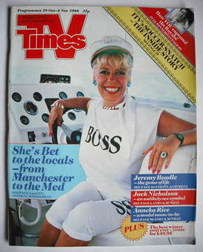TV Times magazine - Julie Goodyear cover (29 October - 4 November 1988)
