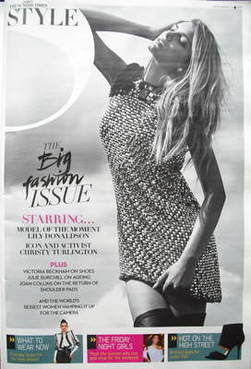Style magazine - Lily Donaldson cover (20 September 2009)