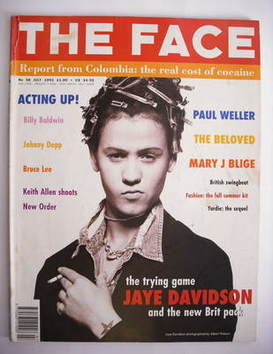 The Face magazine - Jaye Davidson cover (July 1993 - Volume 2 No. 58)