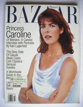 Harper's Bazaar magazine - October 1996 - Princess Caroline cover