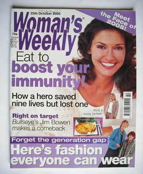 Woman's Weekly magazine (25 October 2005 - British Edition)