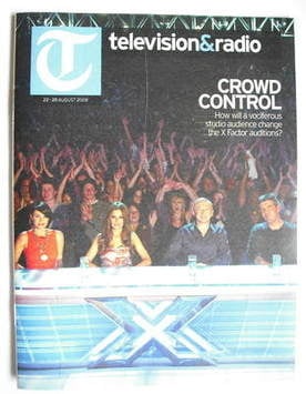 Television&Radio magazine - Dannii Minogue, Cheryl Cole, Louis Walsh, Simon Cowell cover (22 August 2009)