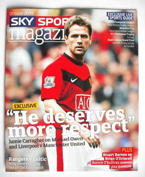 Sky Sports magazine - October 2009 - Michael Owen cover