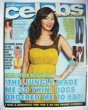 Celebs magazine - Anna Ryder Richardson cover (27 January 2008)
