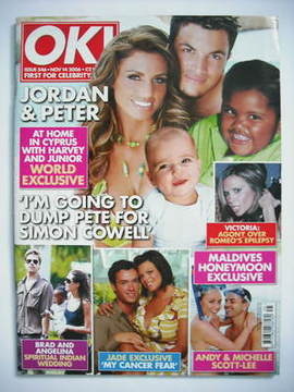 OK! magazine - Jordan Katie Price and Peter Andre and family cover (14 November 2006 - Issue 546)