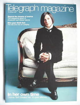 <!--2002-10-19-->Telegraph magazine - Donna Tartt cover (19 October 2002)