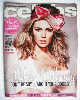 <!--2009-10-11-->Celebs magazine - Abbey Clancy cover (11 October 2009)