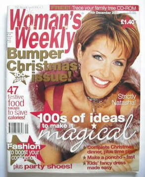 Woman's Weekly magazine (14 December 2004 - Natasha Kaplinsky cover)