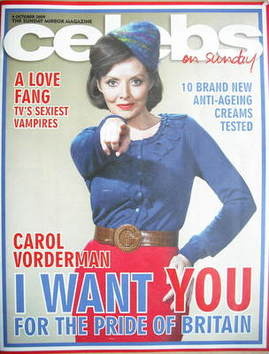 Celebs magazine - Carol Vorderman cover (4 October 2009)