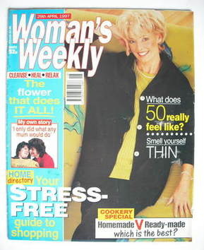Woman's Weekly magazine (29 April 1997 - Diana Moran cover)