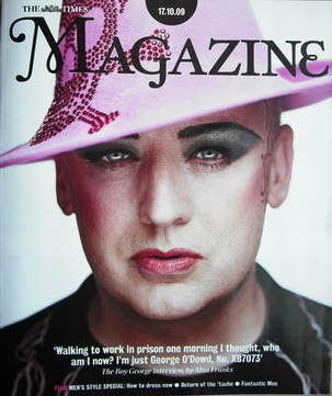 The Times magazine - Boy George cover (17 October 2009)