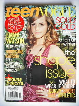 <!--2005-11-->Teen Vogue magazine - November 2005 - Emma Watson cover