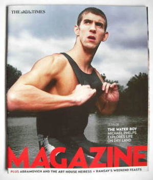 The Times magazine - Michael Phelps cover (13 September 2008)