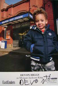 Devon Higgs autograph (EastEnders actor)