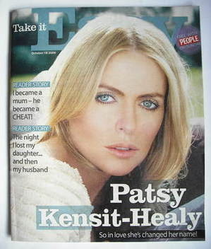 <!--2009-10-18-->Take It Easy magazine - Patsy Kensit cover (18 October 200