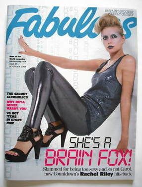 Fabulous magazine - Rachel Riley cover (18 October 2009)