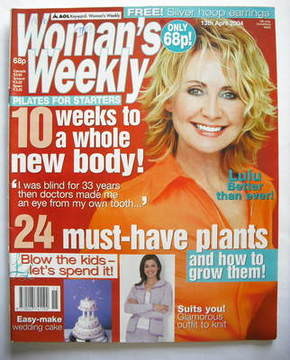Woman's Weekly magazine (13 April 2004 - Lulu cover)
