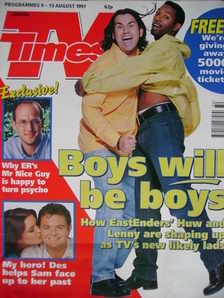 TV Times magazine - Richard Elis and Des Coleman cover (9-15 August 1997)