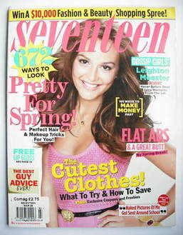 <!--2009-03-->Seventeen magazine - March 2009 - Leighton Meester cover