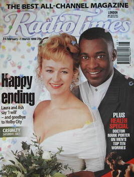 <!--1996-02-24-->Radio Times magazine - Patrick Robinson and Lizzy McInnern