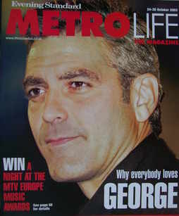 <!--2003-10-24-->Metrolife magazine - George Clooney cover (24-30 October 2