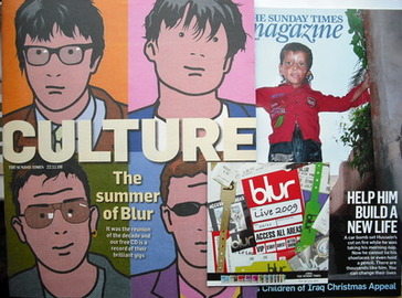 The Sunday Times magazine - Blur cover and CD (22 November 2009)