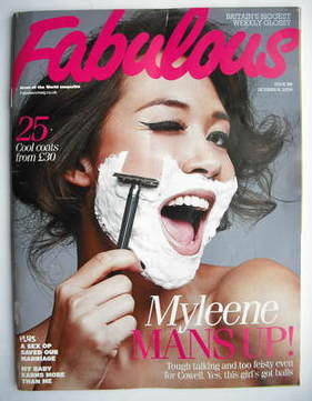 <!--2009-10-11-->Fabulous magazine - Myleene Klass cover (11 October 2009)