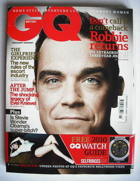 British GQ magazine - November 2009 - Robbie Williams cover