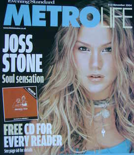 Metrolife magazine - Joss Stone cover (5-11 November 2004)