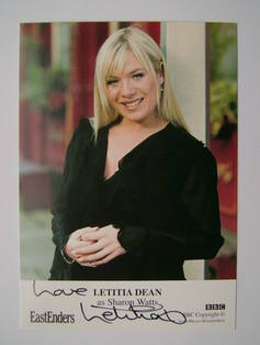 Letitia Dean autograph